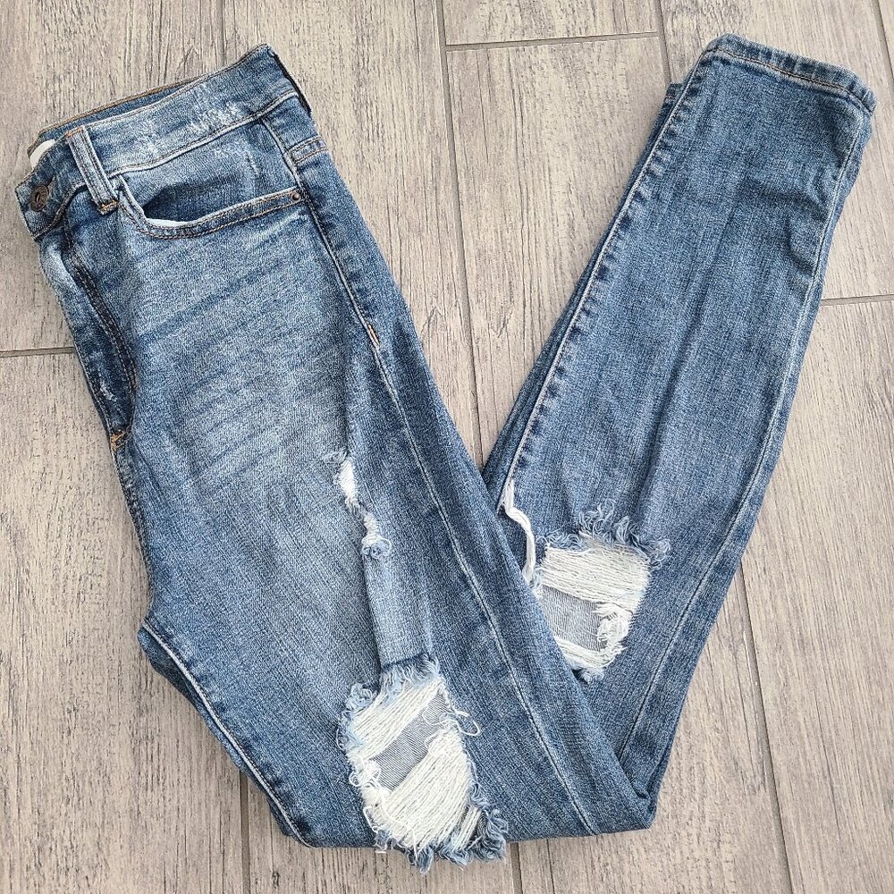 Sneak Peek women's high rise denim blue jeans size 9